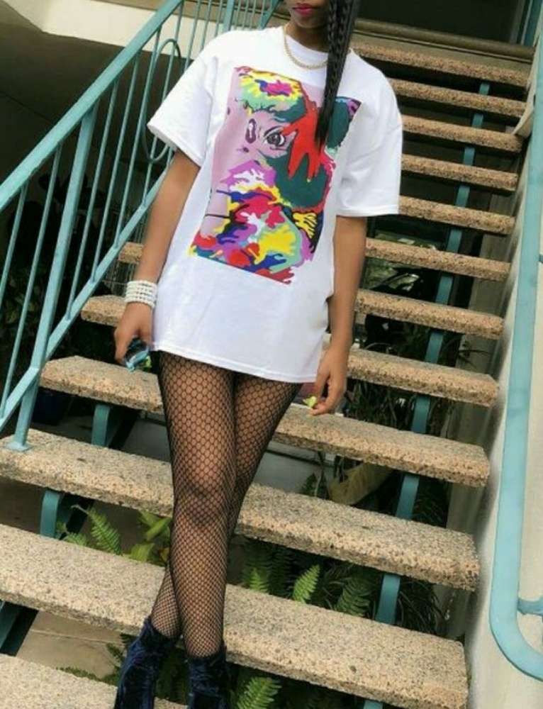 JUJU KLOPS "Love Me Inside Out" White Unisex Shirt